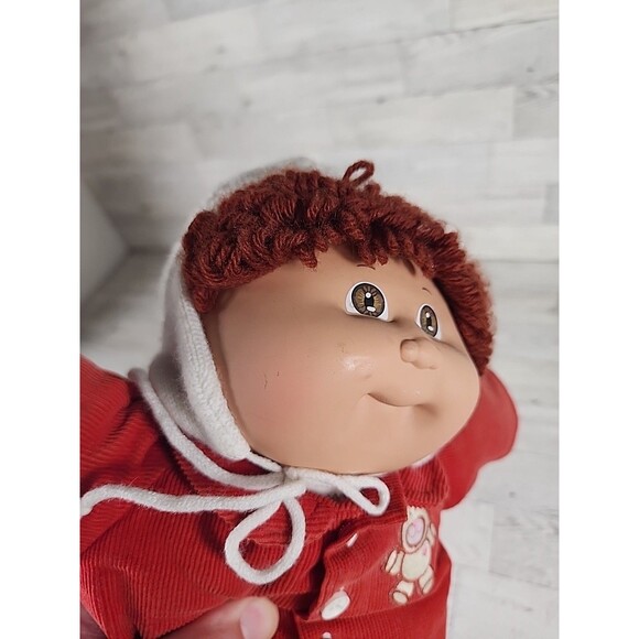 Vintage Cabbage Patch Kids Doll 1983 Red Corduroy Outfit 16" CBK 80s - Picture 13 of 14
